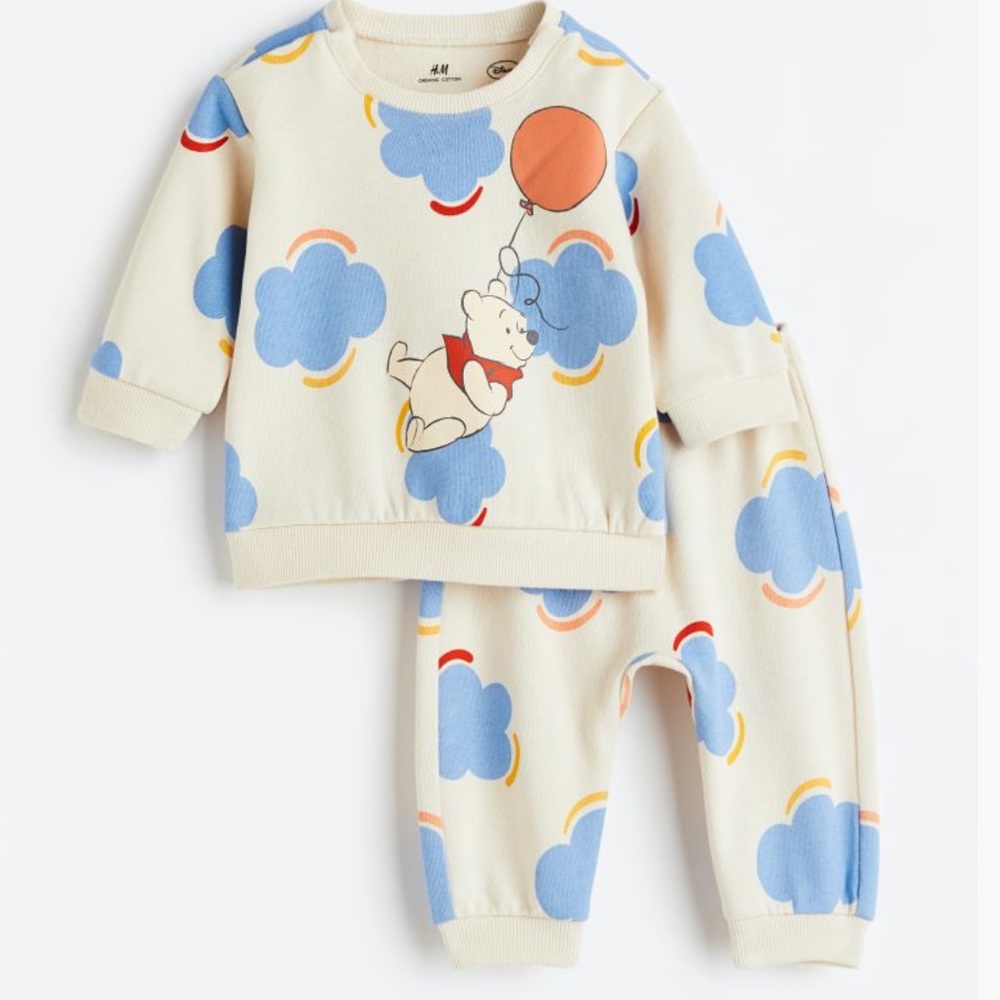 H&M 2-piece Sweatshirt Set WINNIE THE POOH
